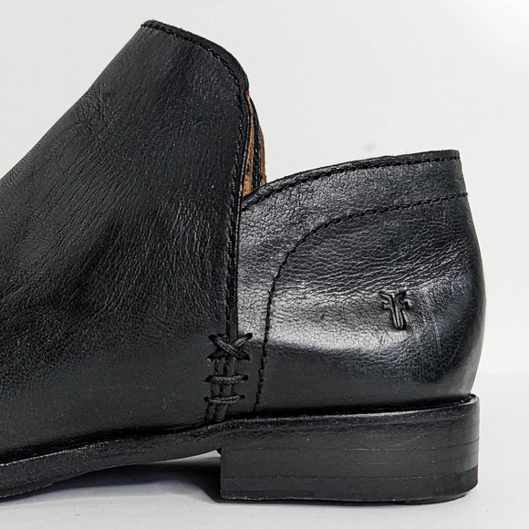 Frye Shootie Elyssa Leather Ankle Booties Low Heel Comfort Shoe Black Size 9.5 - Picture 14 of 14